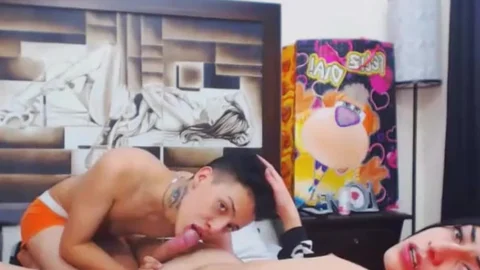 slutty College tranny receives A moist oral sex-service