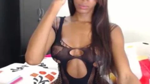 humongous black dick Transgirl Jerking In lingerie Ou