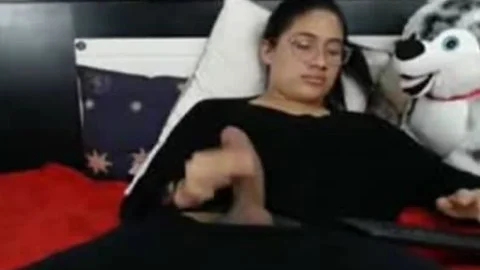 big dick Jacking Off Her massive schlong
