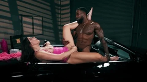 Trans Angels: Big-Boobed Trans Babe Bounces on Denzel