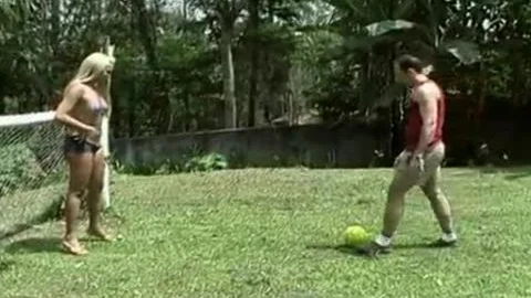 Fair-haired sheboy Hooker Carla Ellen Takes 10-Pounder In face hole And butthole Then receives Facial On The Grass