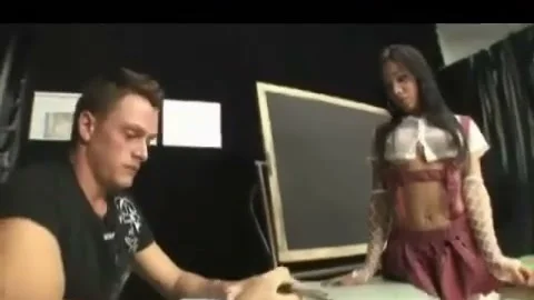 teacher And his sleazy lady-man manent