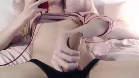 Blond Ts Masturbates throughout Her Undies
