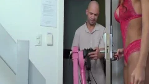 gigantic Tittied Ginger ladyboy Jean Gray receives Creampied By A Sex Machine Expert