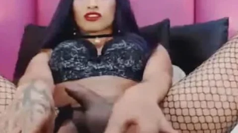 enormous Hard t-girl penis In Solo Masturbation