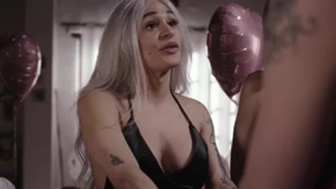 Trans Sensual: Athletic Eva Maxim blond cum on tits porn