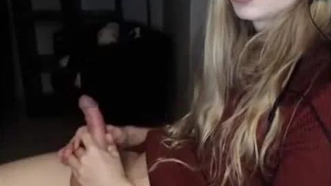 wild blonde lady-man Jerks Her Hard dick - ShemaleDreamCams.Com