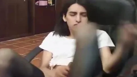 nasty Petite ladyboy Jerks Off