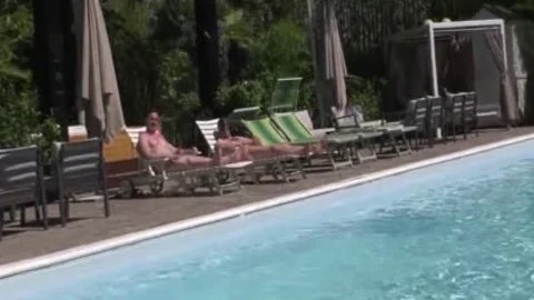 Raphaella Ferrari Takes Two penises By The Pool