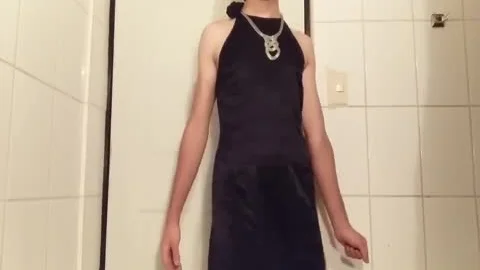 wild Logdicked Ladyboy In sleazy petticoat