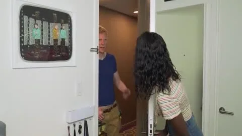 delicious dark sweetie gets Fixed By The Handyman