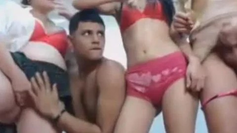 lucky twink Ravages t-girl And Two Females