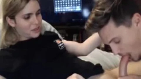 blonde sheboy blow job From Hubby web camera