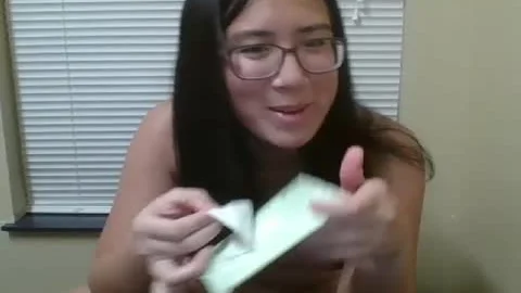 tasty asian-american TS Cums On web camera