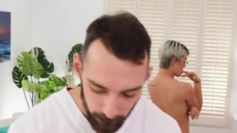 TransAngels: Blond Johnny B fucked in the ass porn