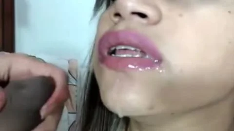shelady sucks Monstercock Cums In face hole
