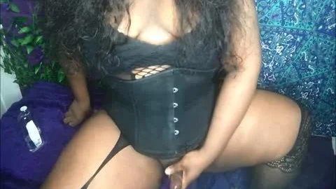 BBW TS biggest love button semen flow