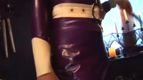 ladyboy domme In Latex Use Her Female villein Well