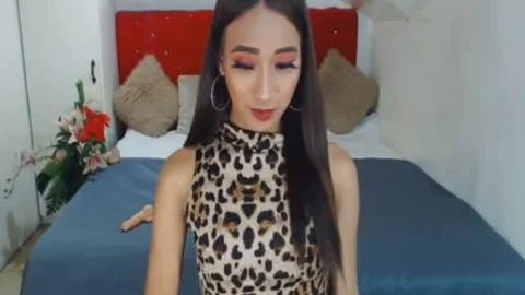 'Skinny asian tranny outstanding Camshow'