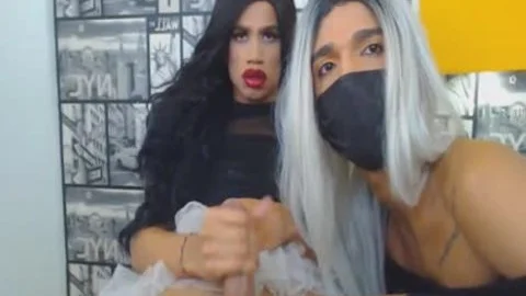juicy shemales Getting slutty On web camera