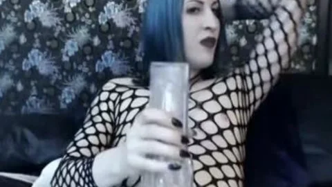 throbbing penis Gothic tranny Cums