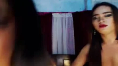 ladyboy pair Playing Their Own weenies