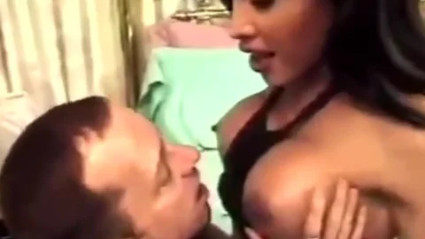Vintage Of black Trans dominatrix Rimmed By White lad
