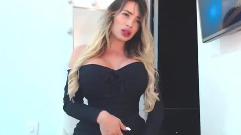 hot Curvy Lovense tgirl On web camera, Part 8