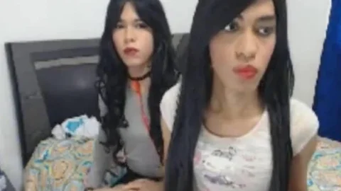 Two juicy sheboy engulf And fuck