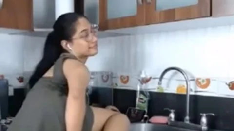 dirty TS latina Shows Her Monster 10-Pounder On cam