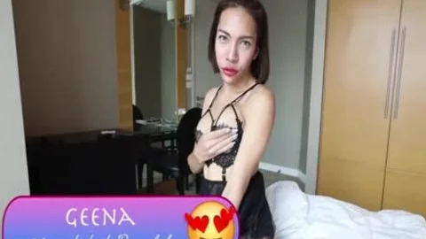 HelloLadyBoy breasty oriental babe Shows Masterful oral stimulation-sex Skills