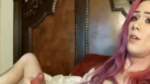 tranny large sperm In throat