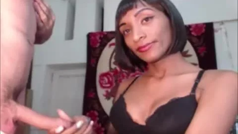Skilled t-girl sucking Her lucky paramour's Shaft
