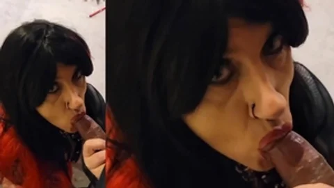 undressed Sissy whore Tiffany Minx – oral pleasure stimulation In Close Up And long shot - “Hung Up” By Madonna