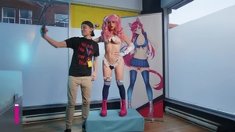 Trans Angels: Dick-Drilling Piledriver Pose for Trans Babe